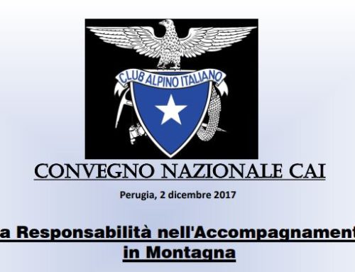 La Responsabilità nell’Accompagnamento in Montagna – Convegno Nazionale